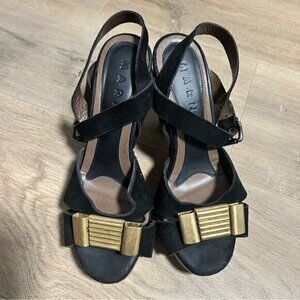 Marni Wood Block Heel Sandal Shoes